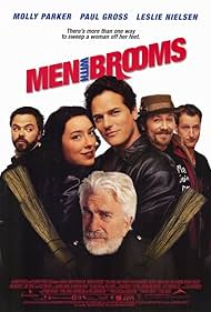 Leslie Nielsen, James Allodi, Paul Gross, Peter Outerbridge, Molly Parker, and Jed Rees in Men with Brooms (2002)