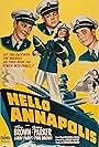 Phil Brown, Tom Brown, Jean Parker, and Larry Parks in Hello, Annapolis (1942)