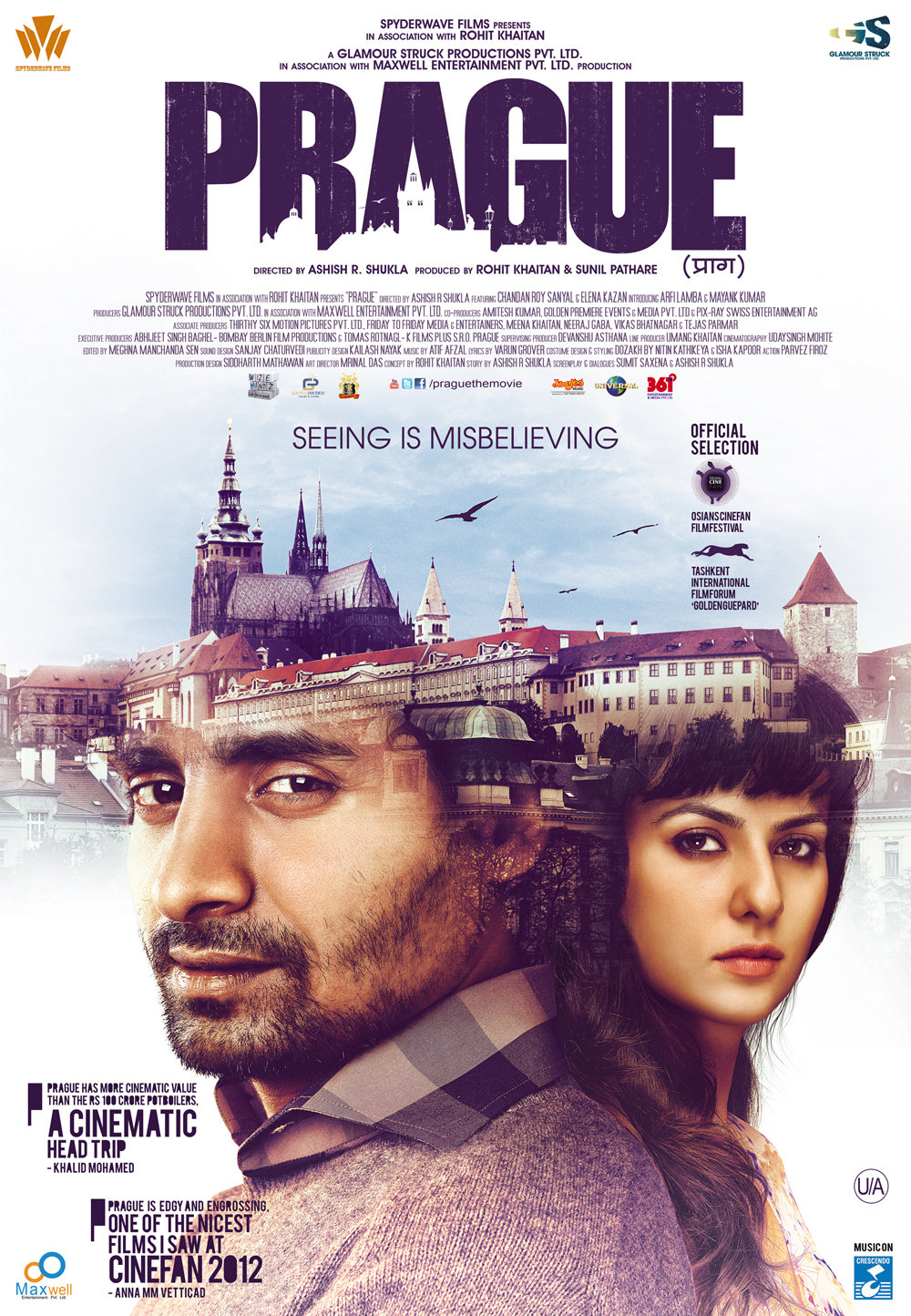 Rohit Khaitan, Chandan Roy Sanyal, Ashish R. Shukla, and Elena Kazan in Prague (2012)