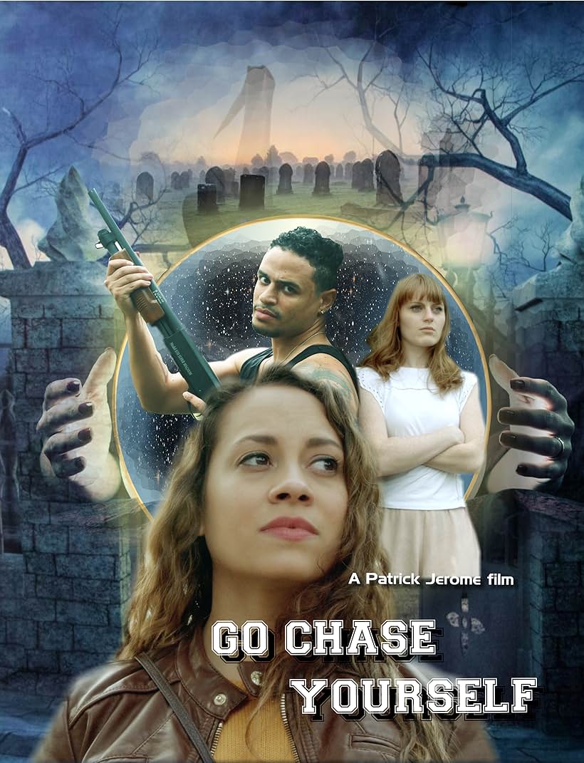 Jason Gervacio, Gretel Munday, and Amanda Rodriguez in Go Chase Yourself (2022)