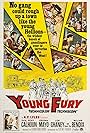 John Agar, William Bendix, Lon Chaney Jr., Rory Calhoun, Richard Arlen, Linda Foster, Virginia Mayo, and Regis Parton in Young Fury (1964)