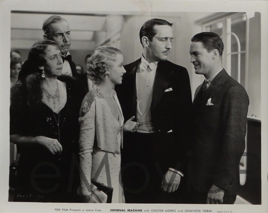 Arthur Hohl, Victor Jory, Chester Morris, Elizabeth Patterson, and Genevieve Tobin in Infernal Machine (1933)