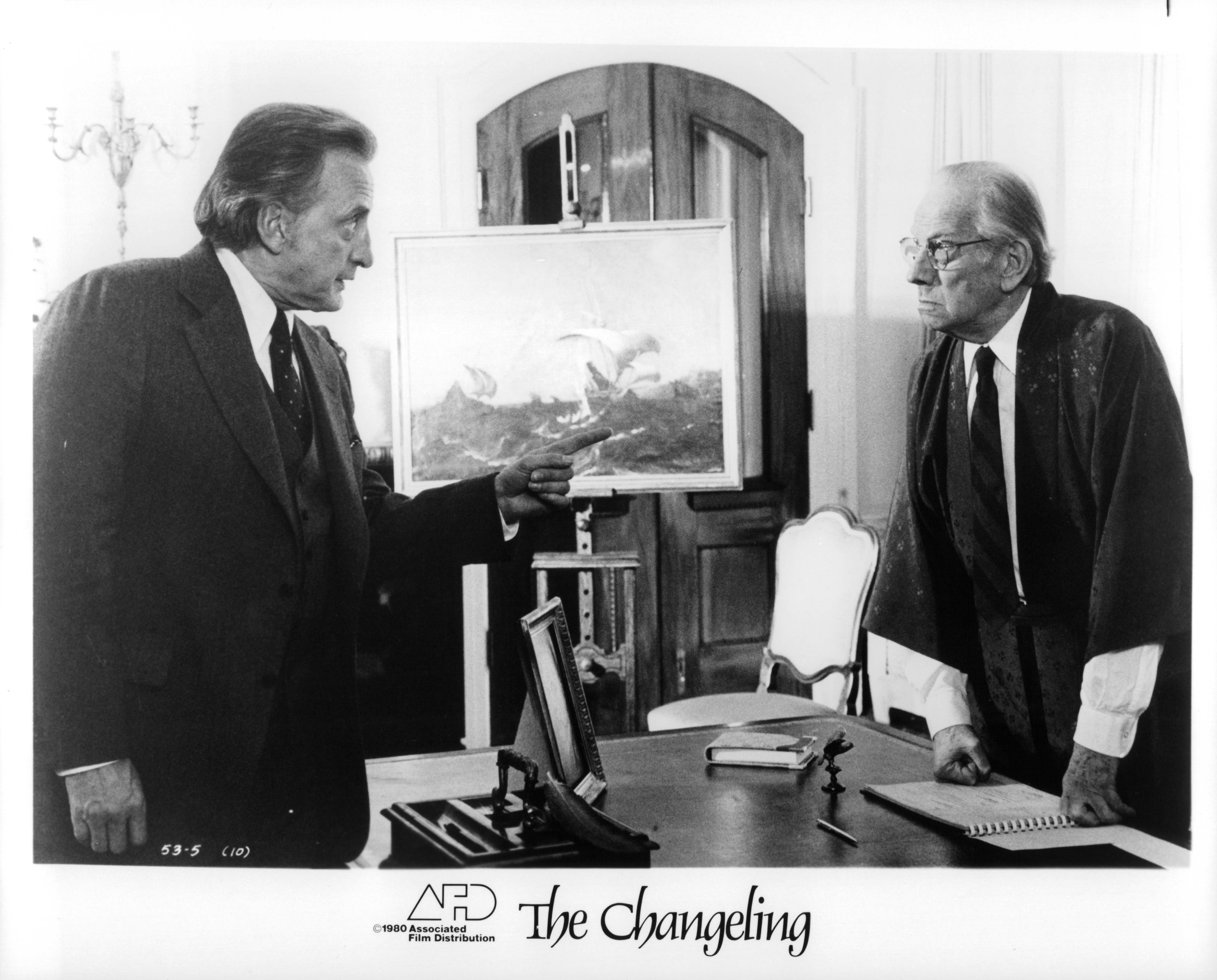 George C. Scott and Melvyn Douglas in The Changeling (1980)