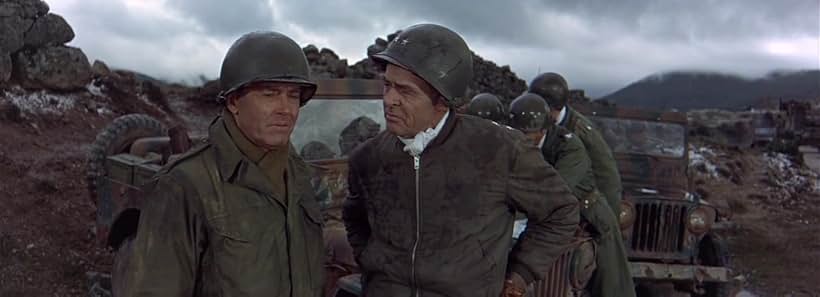 Henry Fonda and Robert Ryan in Battle of the Bulge (1965)