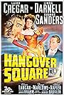 Linda Darnell, George Sanders, and Laird Cregar in Hangover Square (1945)