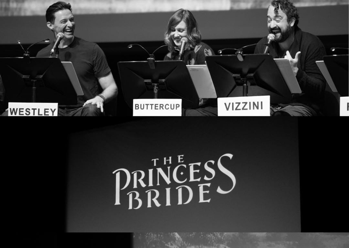 Hugh Jackman, Vera Farmiga, and Steve Zissis at Jason Reitman's Live Read of The Princess Bride