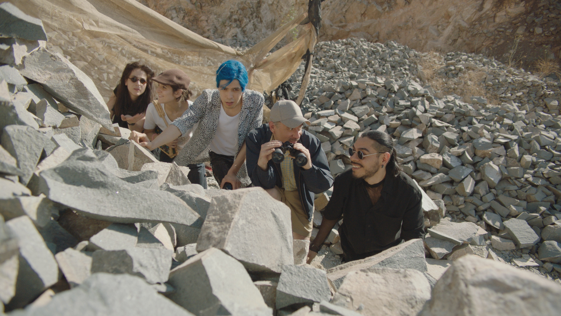 Fred Armisen, Cassandra Ciangherotti, Bernardo Velasco, Ana Fabrega, and Julio Torres in Los Espookys (2018)