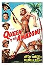 J. Edward Bromberg, Robert Lowery, John Miljan, Patricia Morison, and Amira Moustafa in Queen of the Amazons (1946)