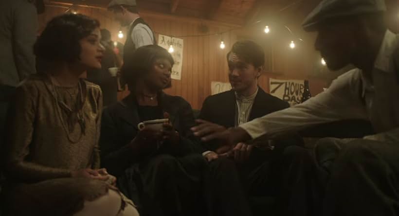 Joey King, Brandon Gill, Susan Heyward, and Collin Kelly-Sordelet in Radium Girls (2018)