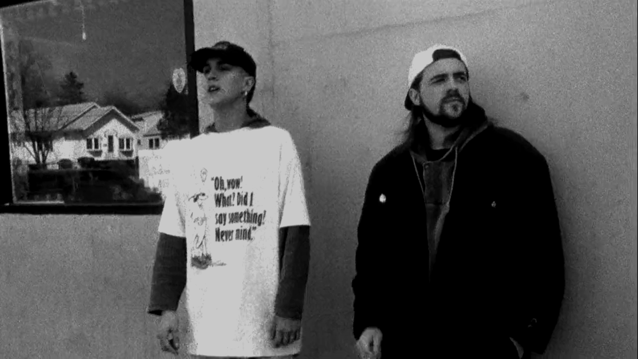 Kevin Smith and Jason Mewes in Clerks (1994)