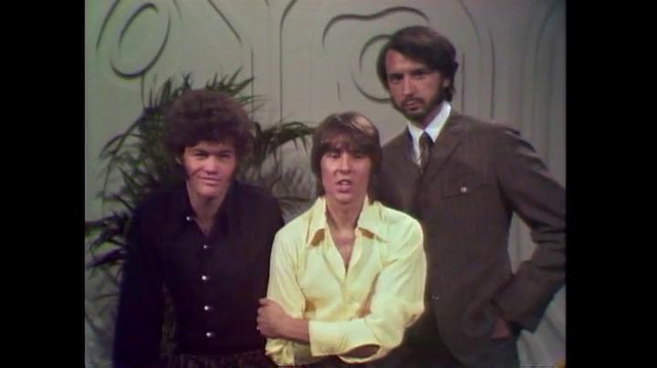 Micky Dolenz, Davy Jones, and Michael Nesmith in Rowan & Martin's Laugh-In (1967)