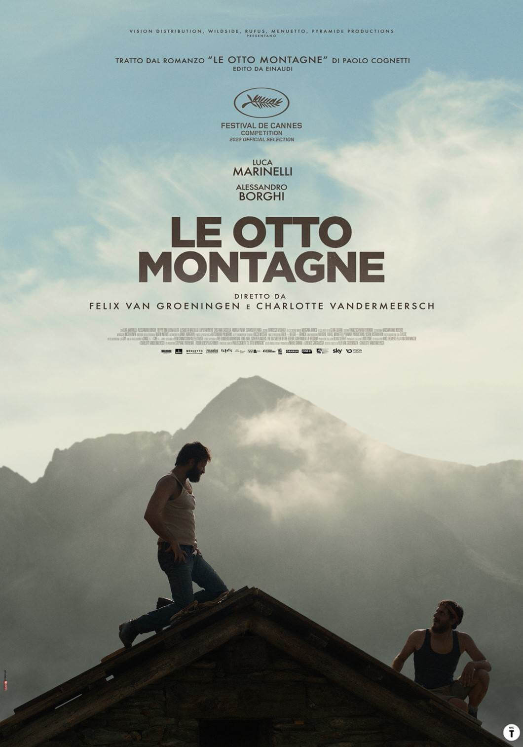 Luca Marinelli and Alessandro Borghi in The Eight Mountains (2022)