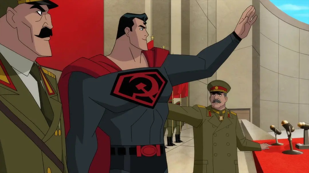 Jason Isaacs and William Salyers in Superman: Red Son (2020)