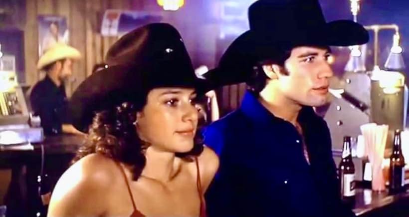 John Travolta and Debra Winger in Urban Cowboy (1980)