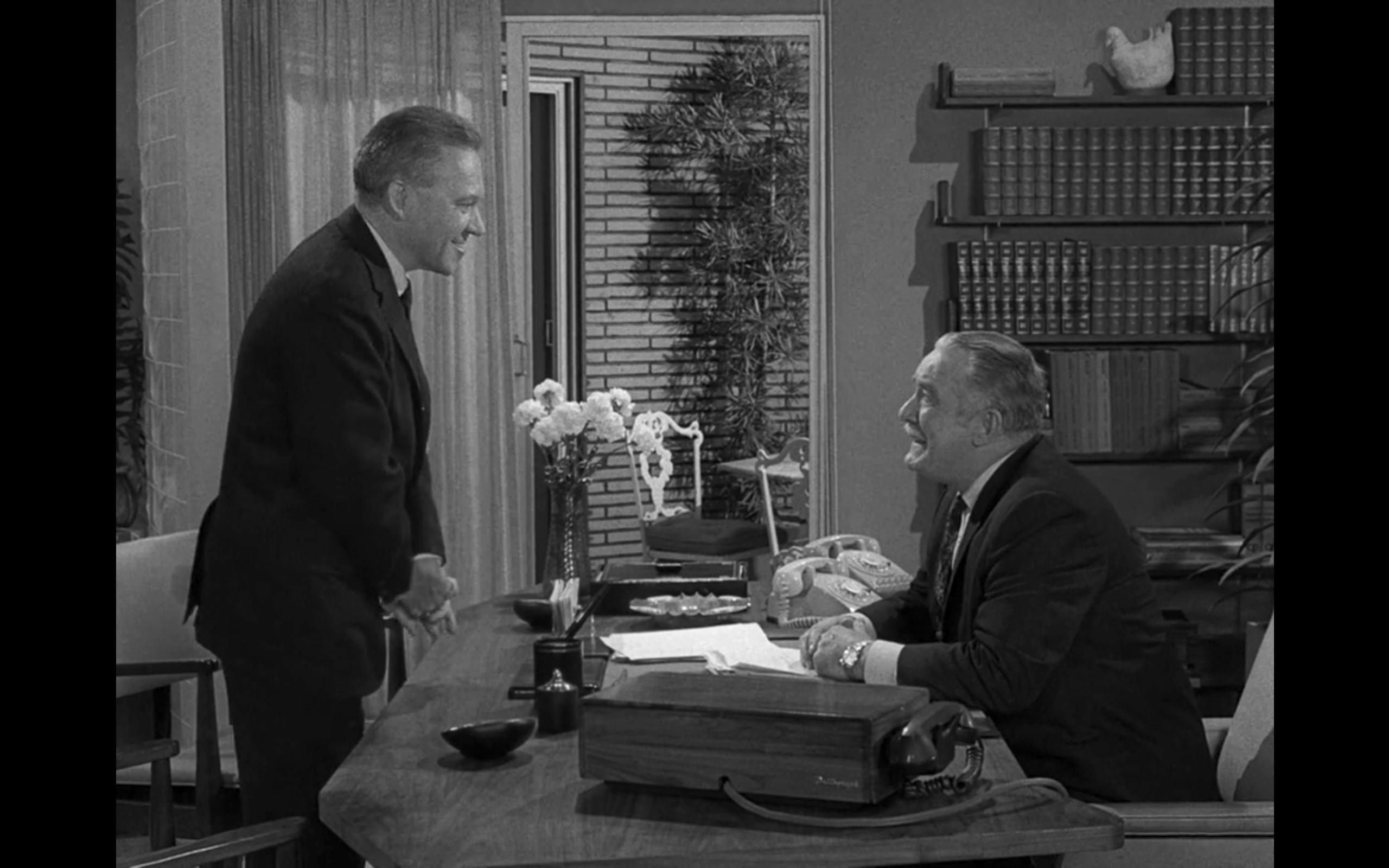 Richard Erdman and Roy Roberts in The Twilight Zone (1959)