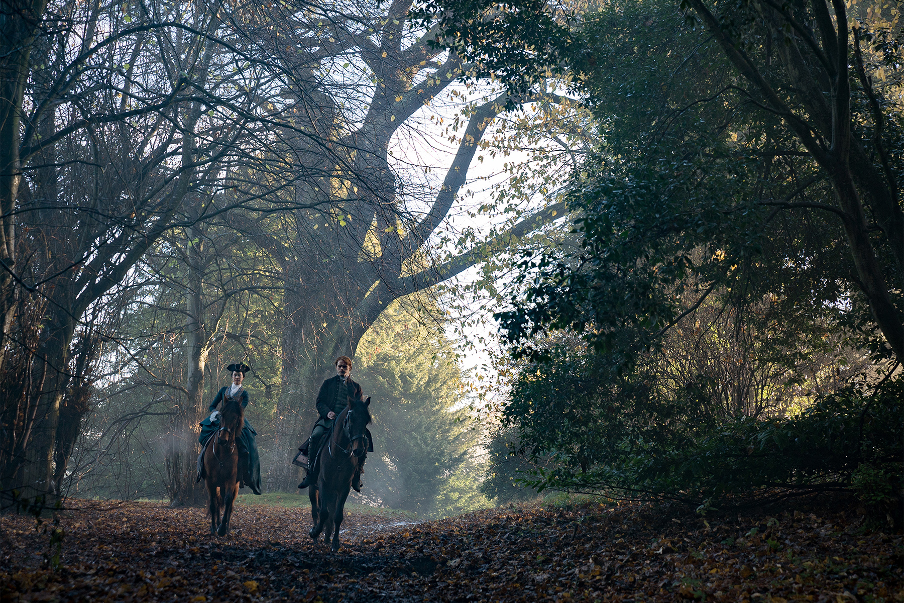 Sam Heughan and Hannah James in Outlander (2014)