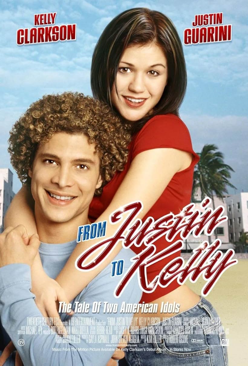 Kelly Clarkson and Justin Guarini in From Justin to Kelly (2003)