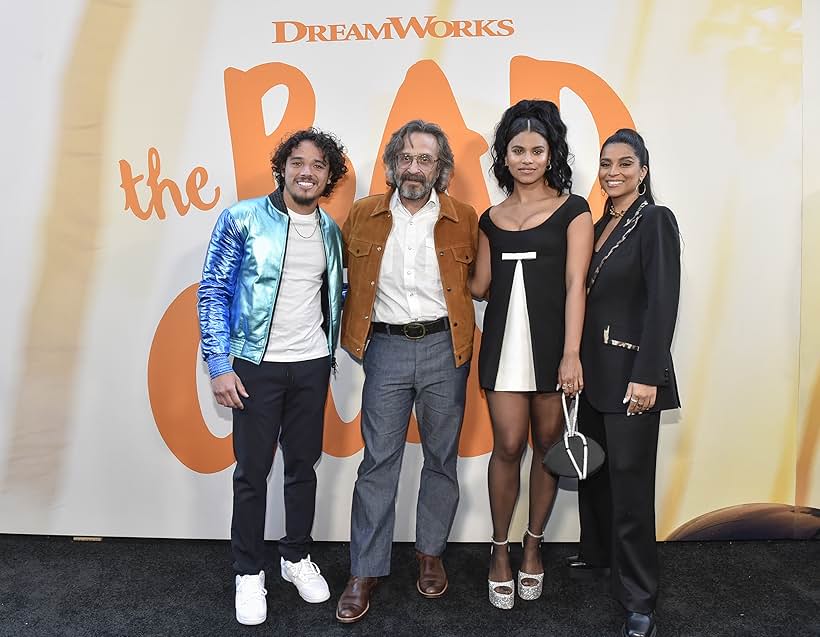 Marc Maron, Zazie Beetz, Lilly Singh, and Anthony Ramos at an event for The Bad Guys (2022)