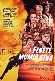 Péter Haumann, Imre Józsa, Lajos Kovács, Zoltán Schmied, Tibor Szervét, Károly Hajduk, and Csilla Radnay in A fekete múmia átka (2015)