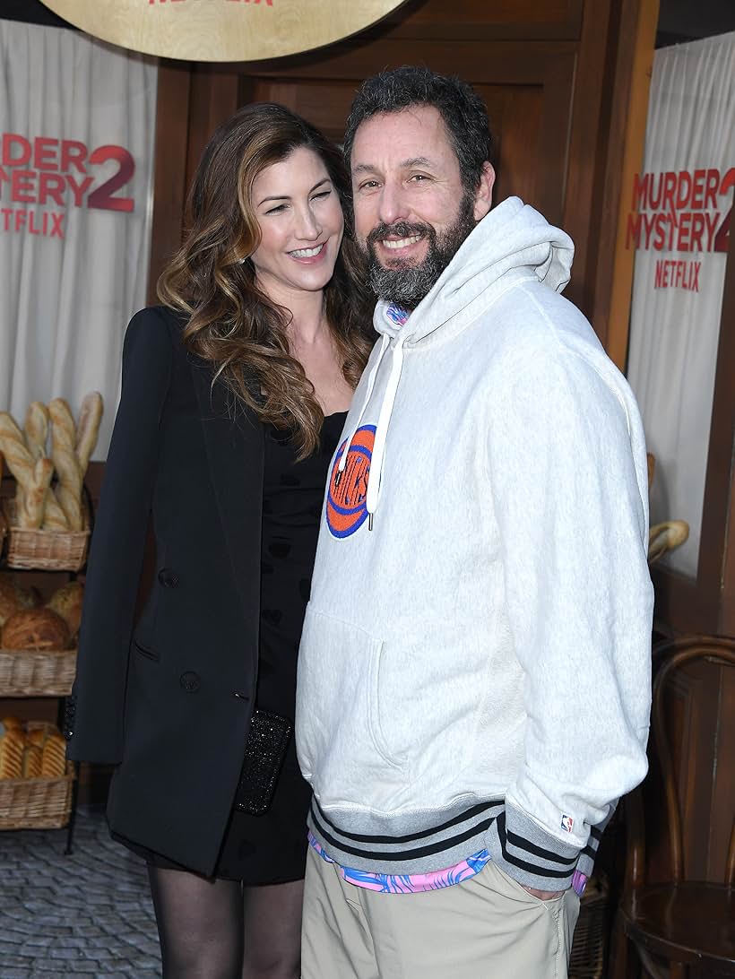 Adam Sandler and Jackie Sandler at an event for Murder Mystery 2 (2023)