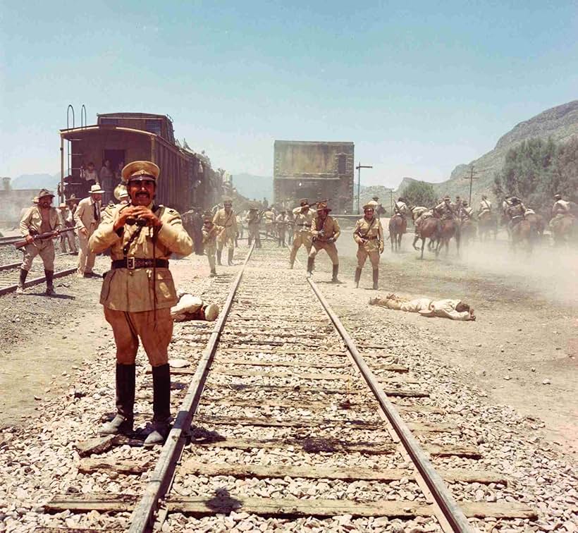 Alfonso Arau, José Chávez, Emilio Fernández, Ivan J. Rado, and Jorge Russek in The Wild Bunch (1969)