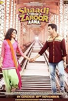 Kriti Kharbanda and Rajkummar Rao in Shaadi Mein Zaroor Aana (2017)