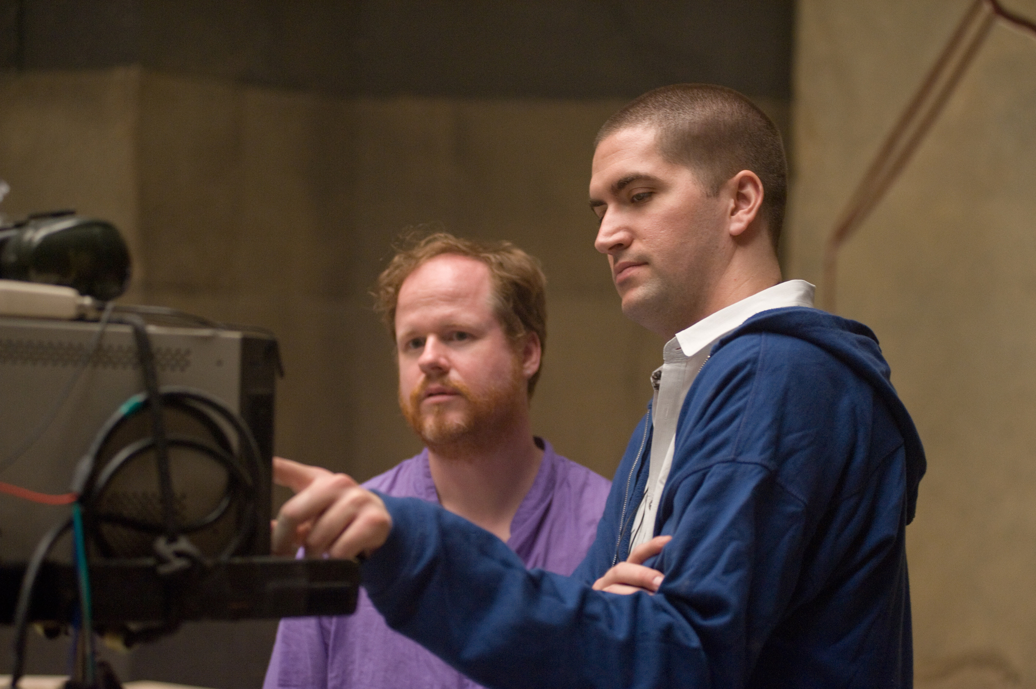 Joss Whedon and Drew Goddard in The Cabin in the Woods (2011)