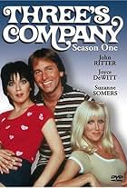 John Ritter, Suzanne Somers, and Joyce DeWitt in Three's Company (1976)