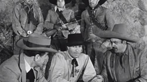 Joe Dominguez, Douglas Fowley, Rodolfo Hoyos Jr., and Hugh O'Brian in The Life and Legend of Wyatt Earp (1955)