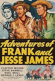 Clayton Moore, Steve Darrell, and Noel Neill in Adventures of Frank and Jesse James (1948)