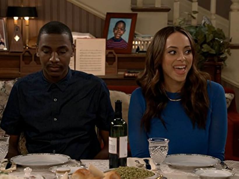 Amber Stevens West and Jerrod Carmichael in The Carmichael Show (2015)