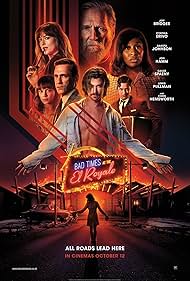 Jeff Bridges, Jon Hamm, Dakota Johnson, Chris Hemsworth, Lewis Pullman, Cynthia Erivo, and Cailee Spaeny in Bad Times at the El Royale (2018)