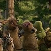 Bruce Willis, Catherine O'Hara, Eugene Levy, Garry Shandling, Wanda Sykes, Shane Baumel, Madison Davenport, and Sami Kirkpatrick in Over the Hedge (2006)