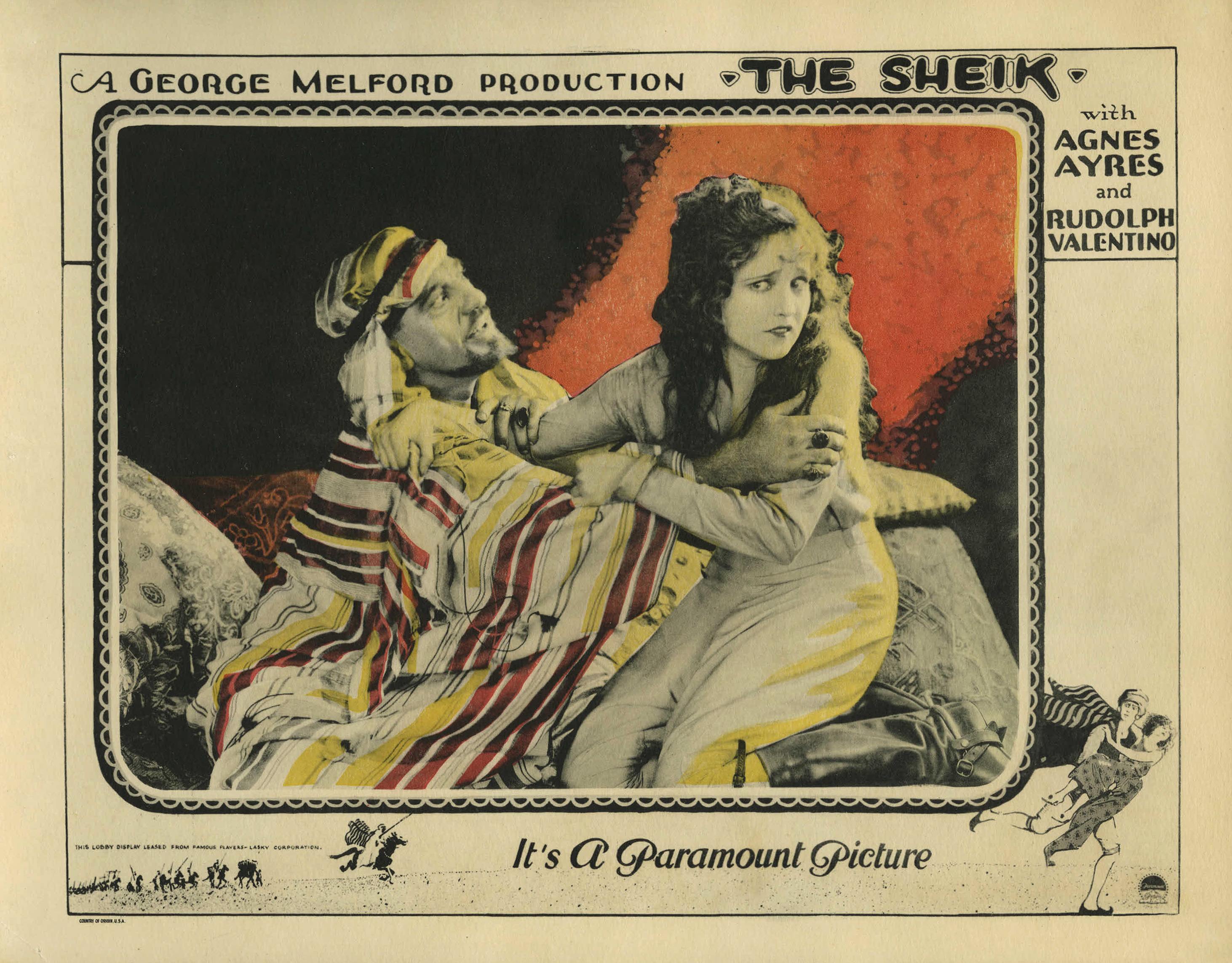 Agnes Ayres and George Waggner in The Sheik (1921)