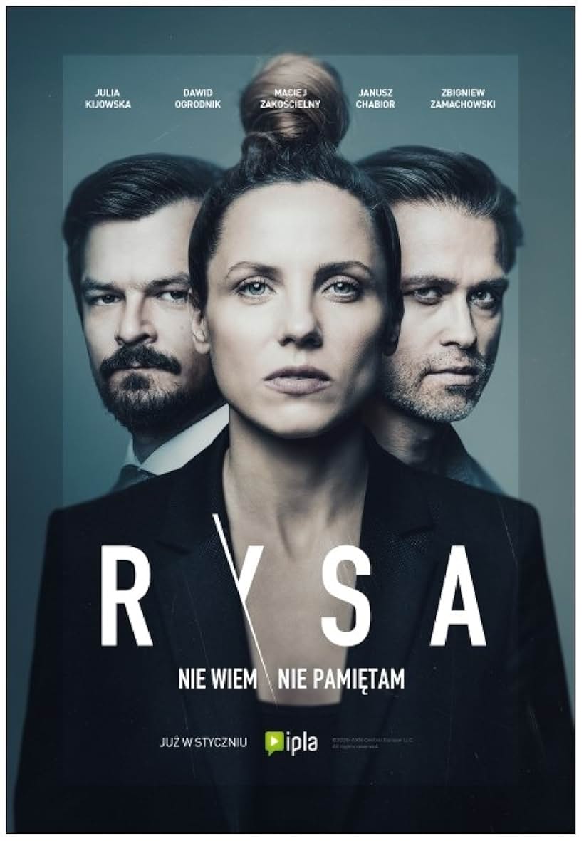 Maciej Zakoscielny, Julia Kijowska, and Dawid Ogrodnik in Rysa (2021)