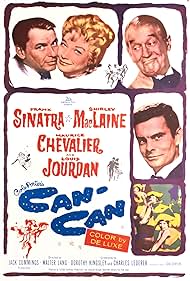 Frank Sinatra, Shirley MacLaine, Maurice Chevalier, and Louis Jourdan in Can-Can (1960)