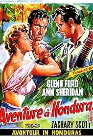 Glenn Ford, Zachary Scott, and Ann Sheridan in Appointment in Honduras (1953)