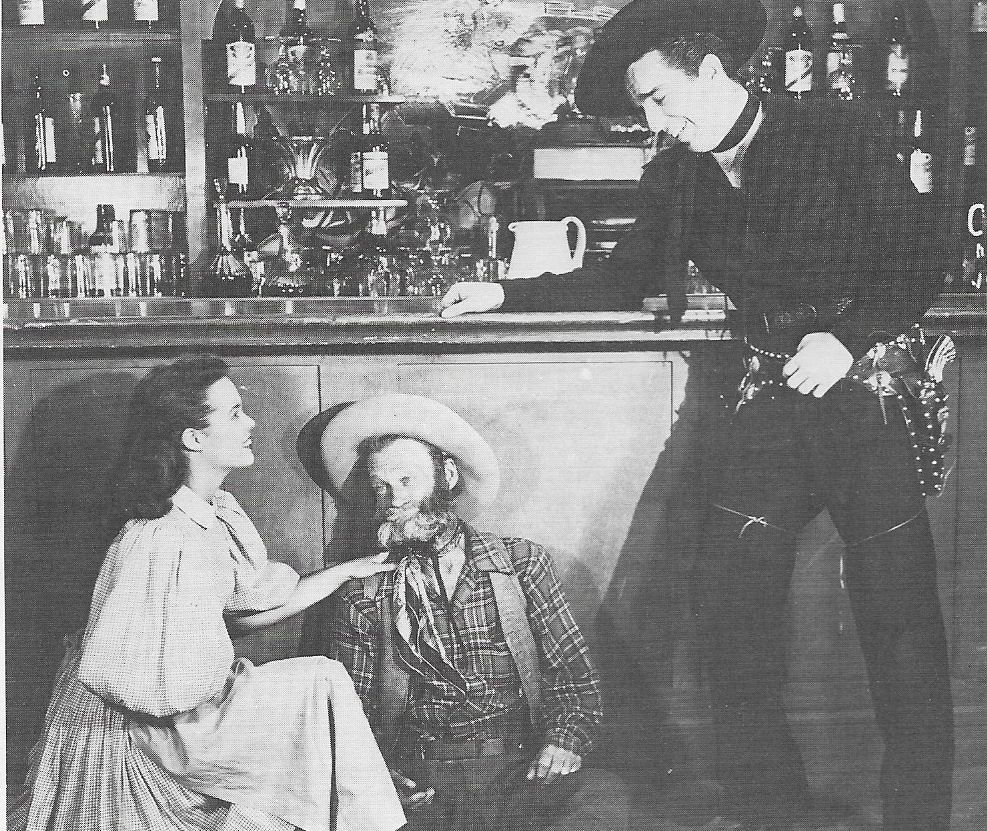 Nancy Gates, Lash LaRue, and Al St. John in Cheyenne Takes Over (1947)