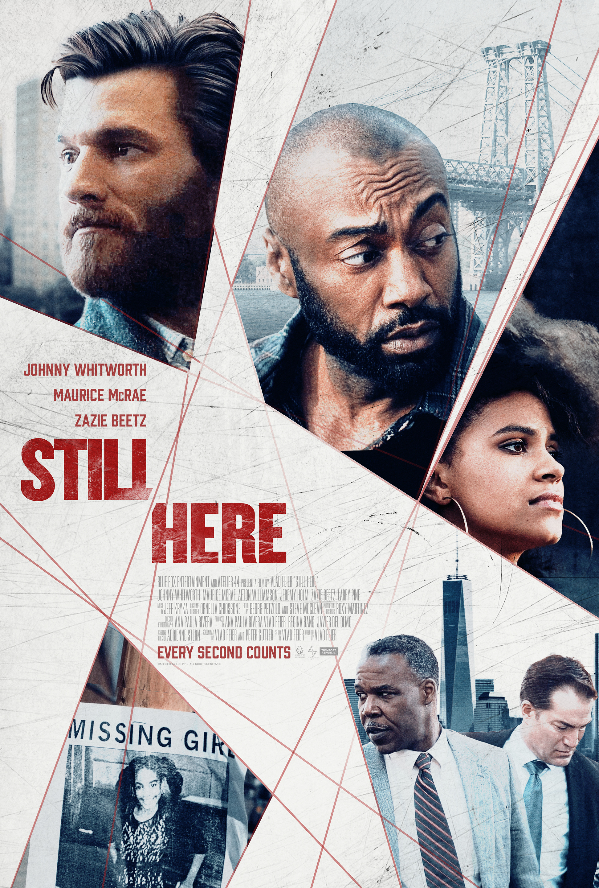 Maurice McRae, Johnny Whitworth, and Zazie Beetz in Still Here (2020)