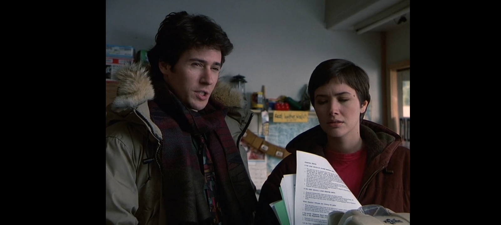 Rob Morrow and Janine Turner in Northern Exposure (1990)