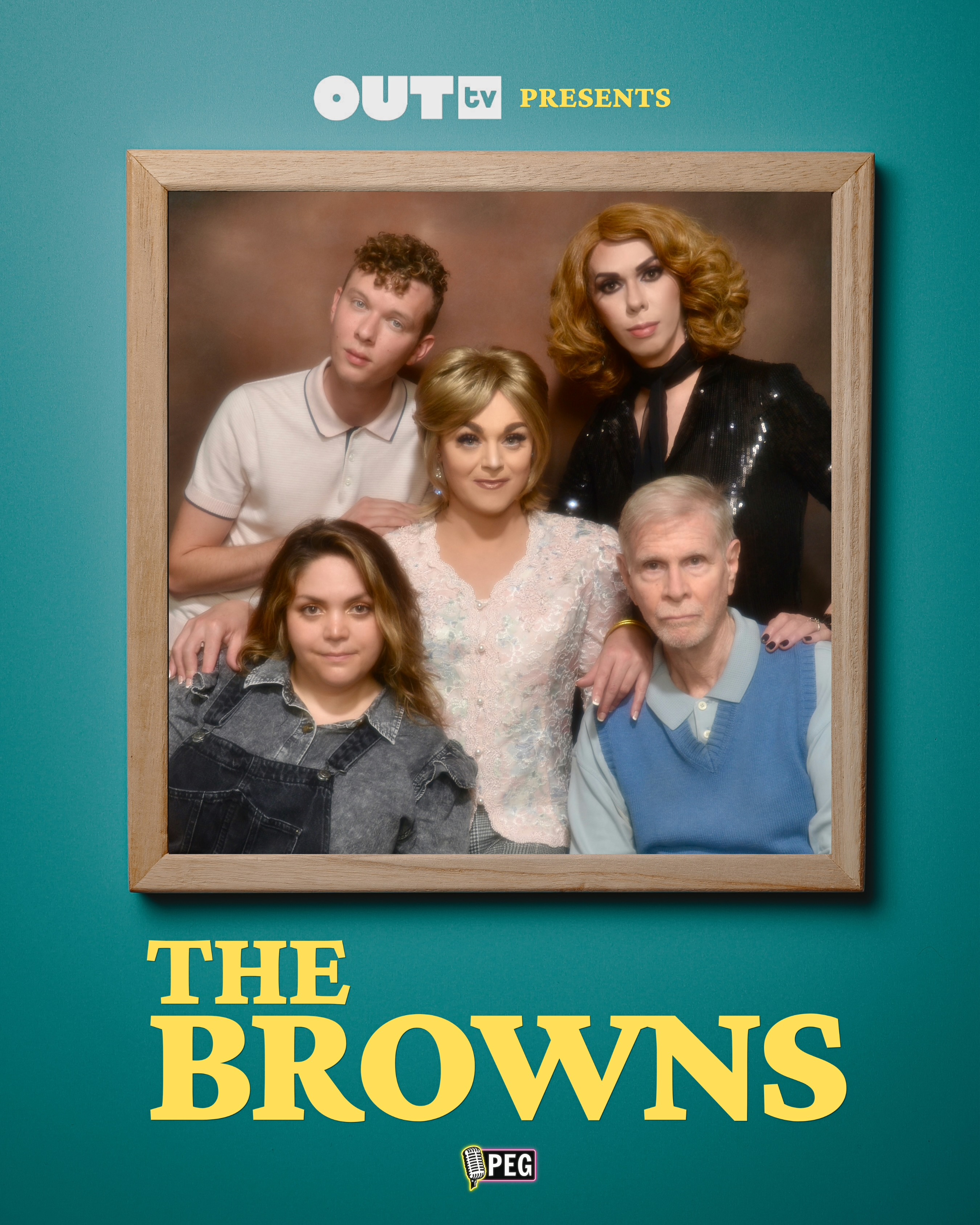 Keith Glen Schubert, Kelly Mantle, John Mark Hostetler, Roy Allen, and Paige Klone in The Browns (2020)