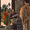 Kazuo Hasegawa, Machiko Kyô, and Kikue Môri in Jigokumon (1953)