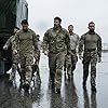 David Boreanaz, Neil Brown Jr., Tyler Grey, Justin Melnick, and Dita The Hair Missile Dog in SEAL Team (2017)