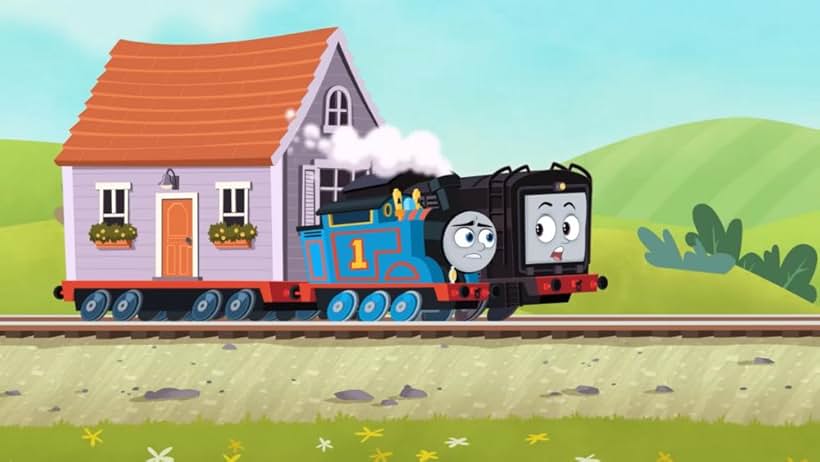 Shomoy James Mitchell, Aaron Barashi, Henry Harrison, and Meesha Contreras in Thomas & Friends: All Engines Go (2021)