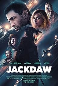 Jenna Coleman, Thomas Turgoose, Oliver Jackson-Cohen, Vivienne Acheampong, and Joe Blakemore in Jackdaw (2023)