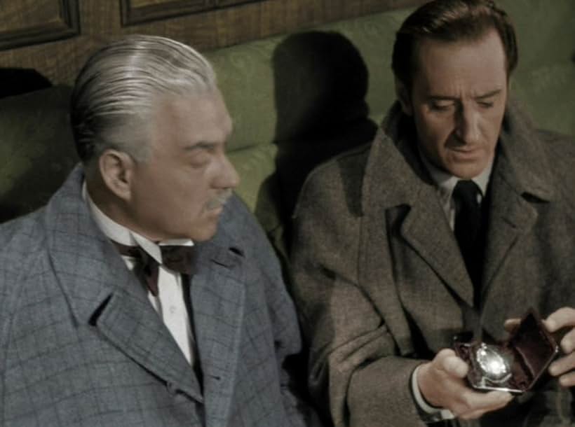 Basil Rathbone and Nigel Bruce in Terror by Night (1946)