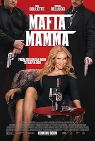 Toni Collette, Francesco Mastroianni, and Alfonso Perugini in Mafia Mamma (2023)