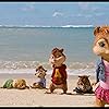 Christina Applegate, Anna Faris, Justin Long, Jesse McCartney, Amy Poehler, and Matthew Gray Gubler in Alvin and the Chipmunks: Chipwrecked (2011)