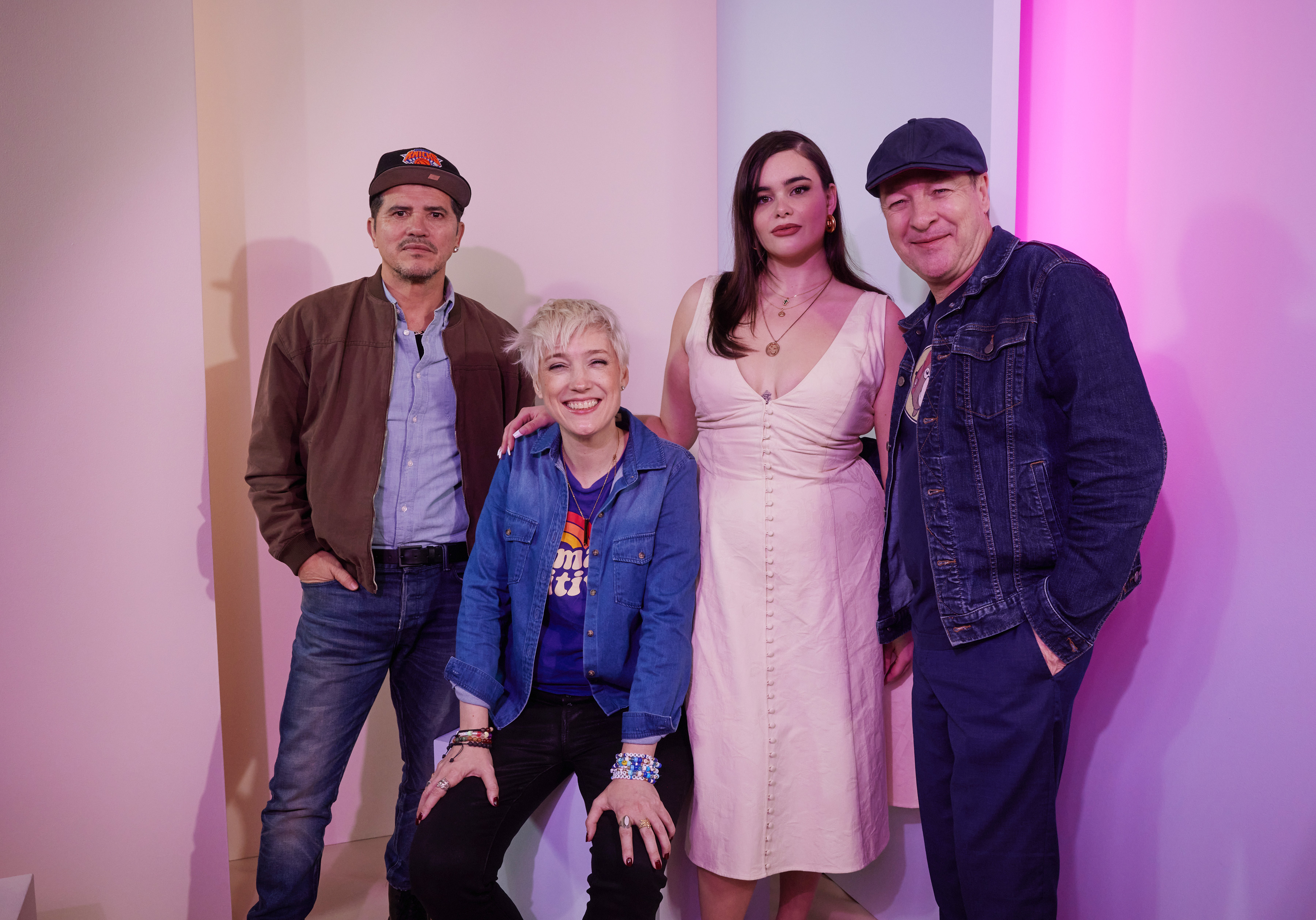 John Leguizamo, Tracie Laymon, French Stewart, and Barbie Ferreira at an event for Bob Trevino Likes It (2024)