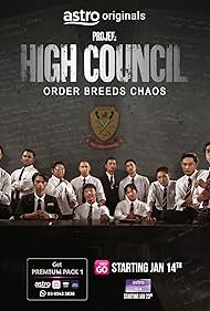 Fadhli Masoot, Muzayyin Mahyuddin, Nadhir Nasar, Yusof Hashim, Mierul Aiman, Sathisvaran, Amir Ahnaf, Fazziq Muqris, Ameer Asyraf, Hazeeq Dean, Kahoe Hon, and Naim Daniel in Project: High Council (2023)